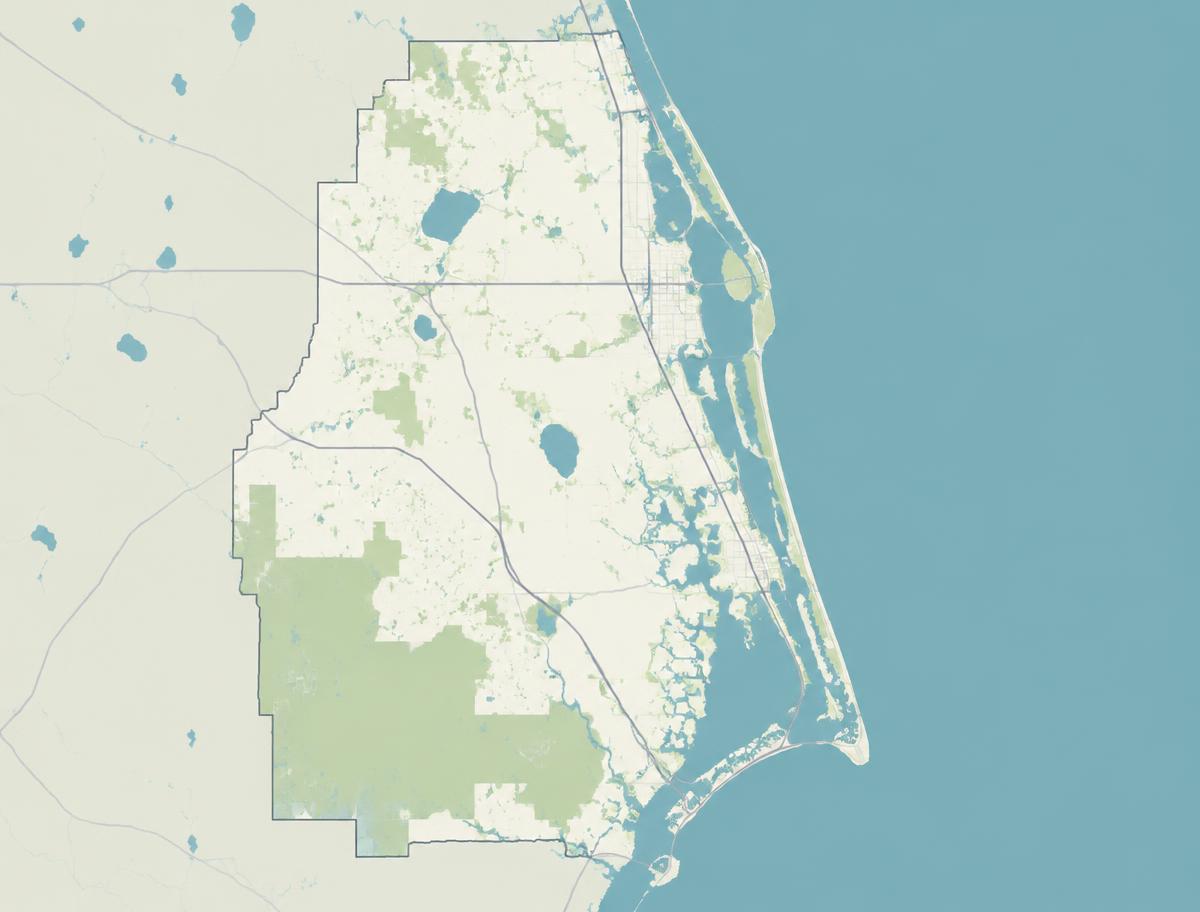 Brevard County map